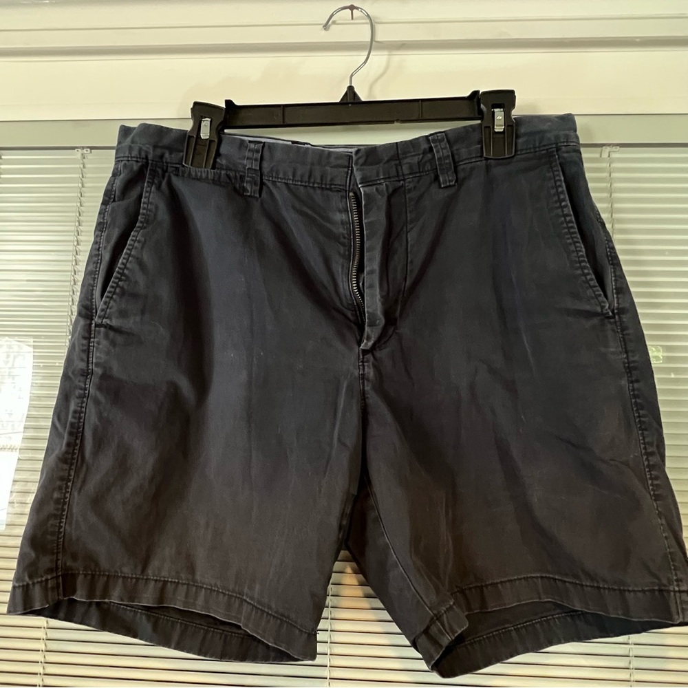 J. Crew Black Flat Front Shorts Classic Style